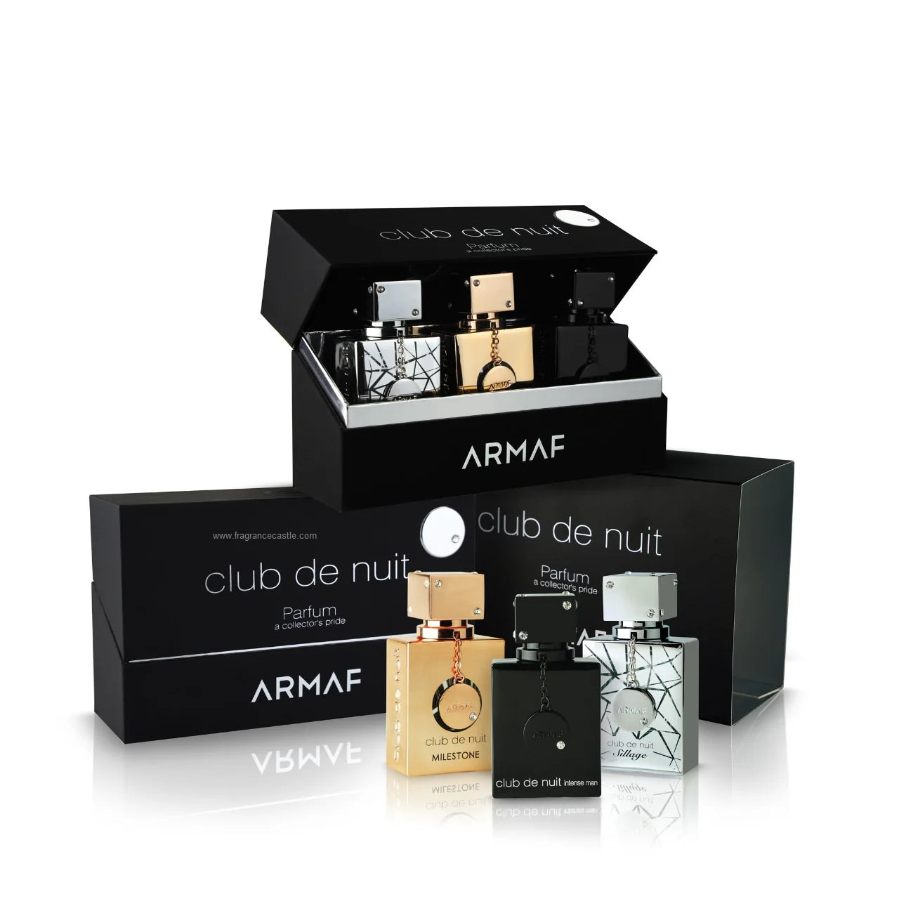 ARMAF CLUB DE NUIT PARFUM A COLLECTORS PRIDE GIFT SET MINI TRIO