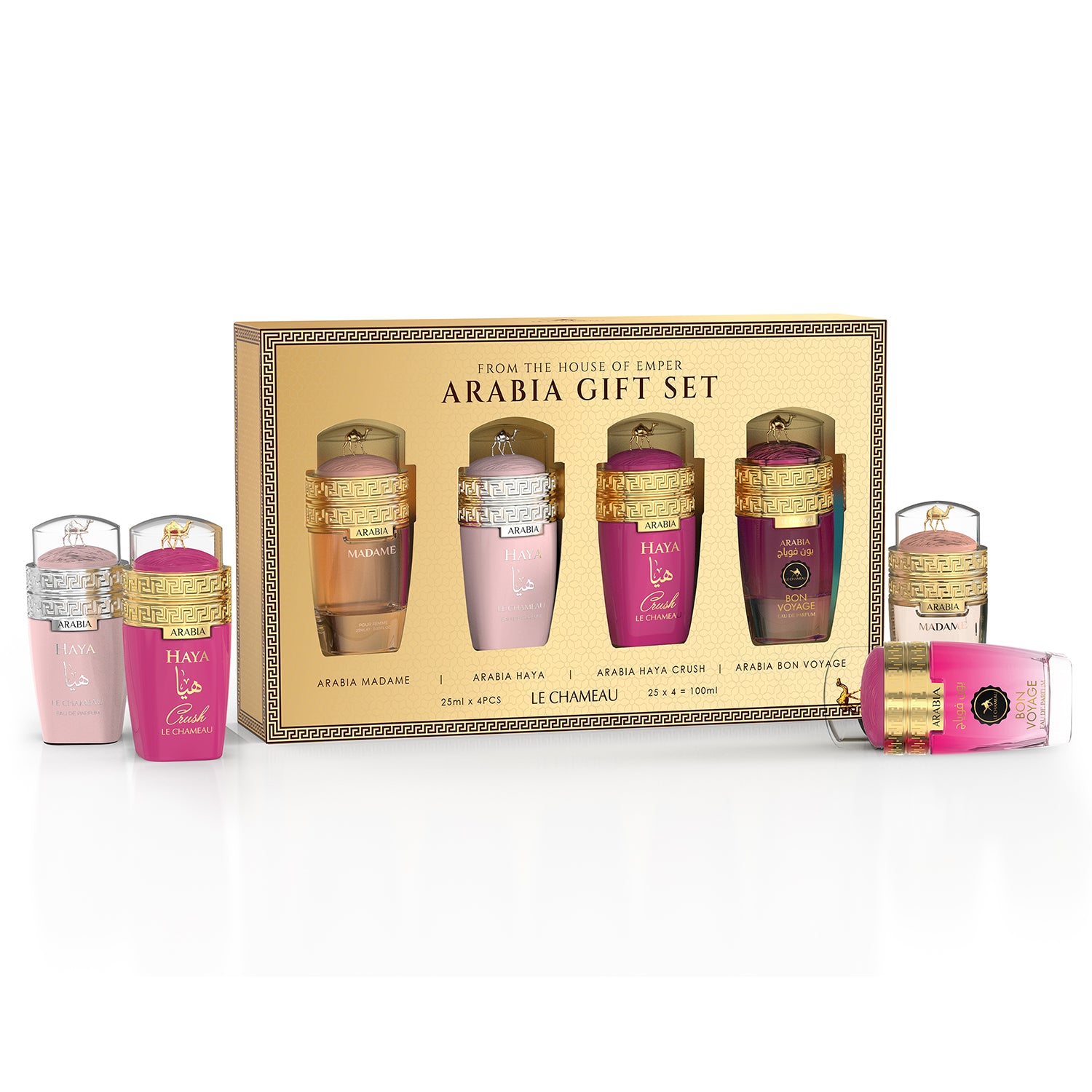 LE CHAMEAU ARABIA FOR WOMEN GIFT SET MINI X 4