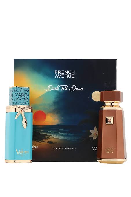 FRENCH AVENUE DUSK TILL DAWN GIFT SET VULCAN FEU & LIQUID BRUN 100 ml